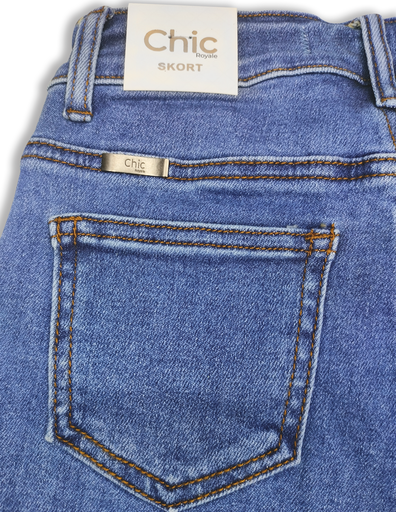 Falda Shorts jeans tipo cargo