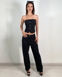 Conjunto de tops con botones y patalon