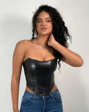 Leather corset