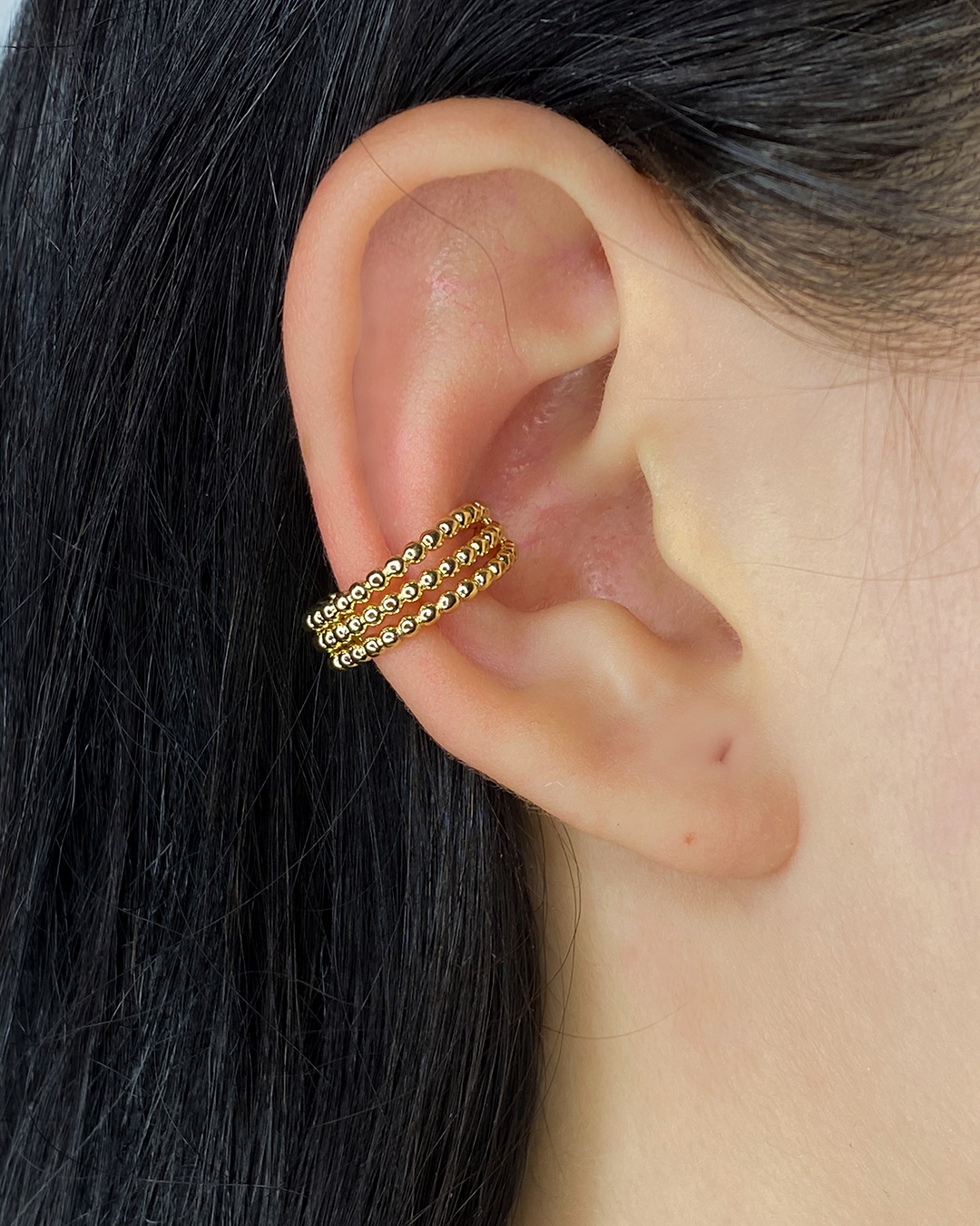 Ear cuff variados diseños enchapado en oro 14k acero inoxidable (Precio por unidad)