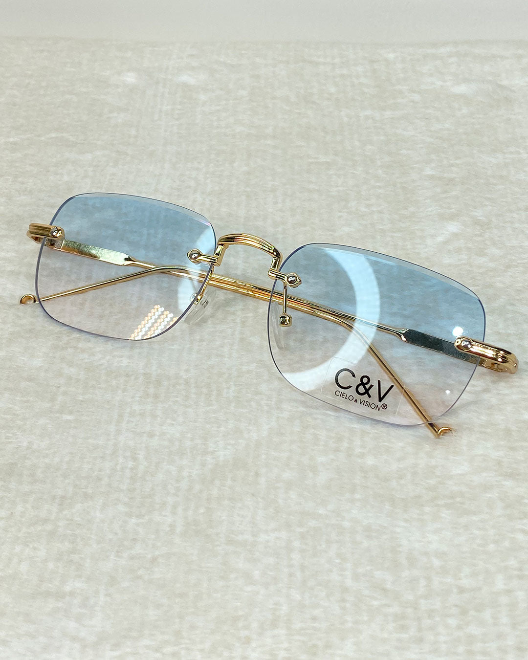 Gafas de sol cuadradas sin marco de metal