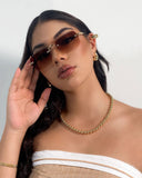 Gafas de sol cuadradas sin marco de metal