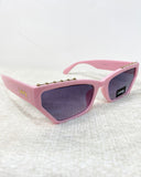 Gafas retro con detalle dorado