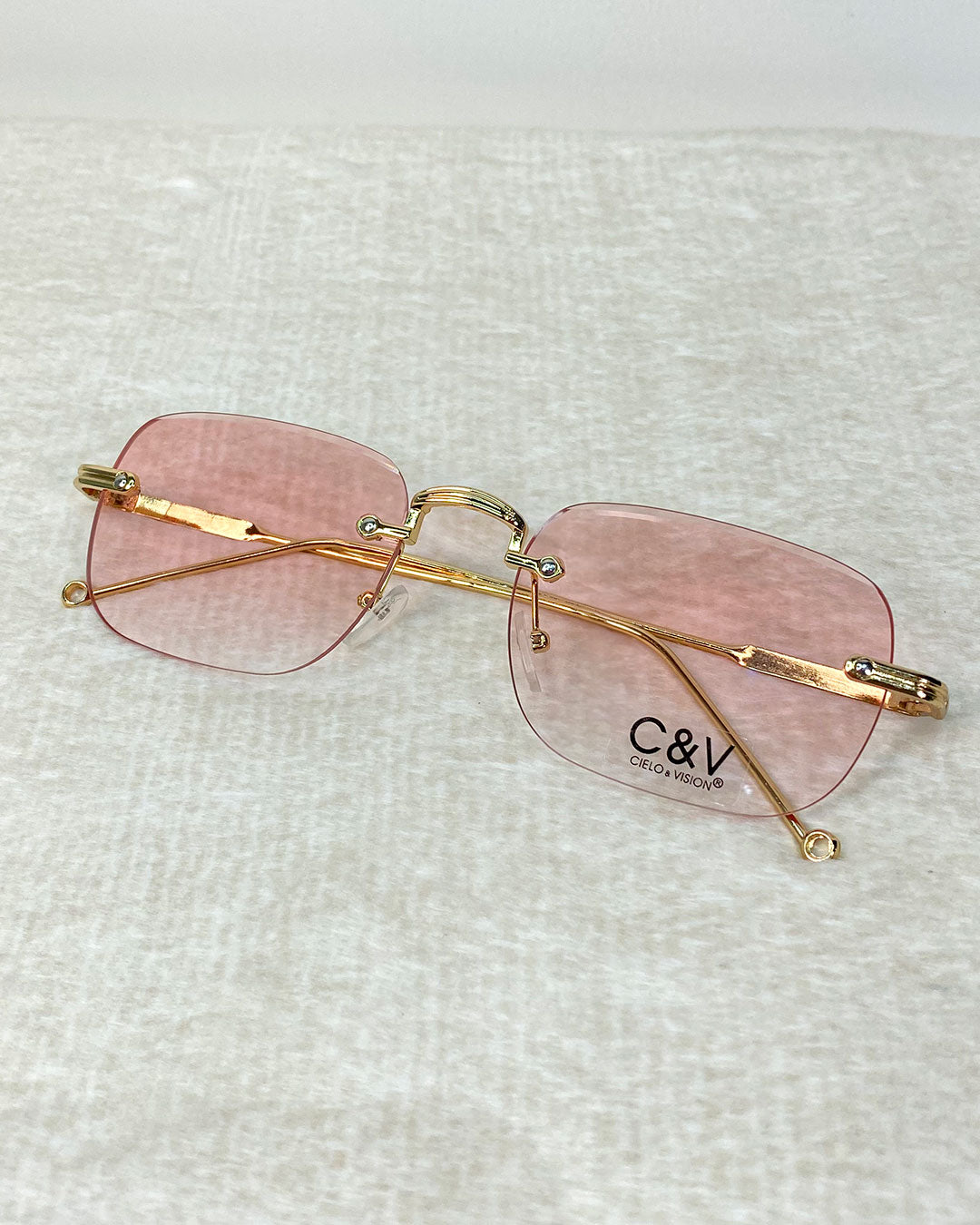 Gafas de sol cuadradas sin marco de metal