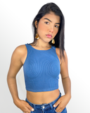 Crops tops con descote