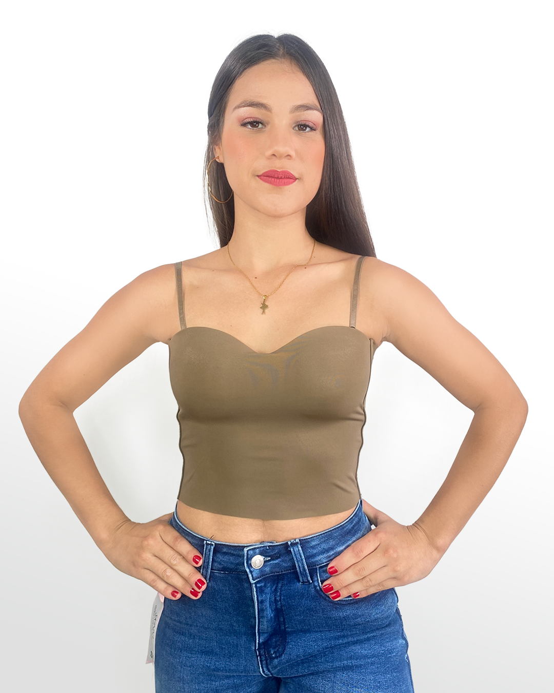 Crop tops con descote