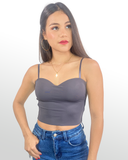 Crop tops with neckline