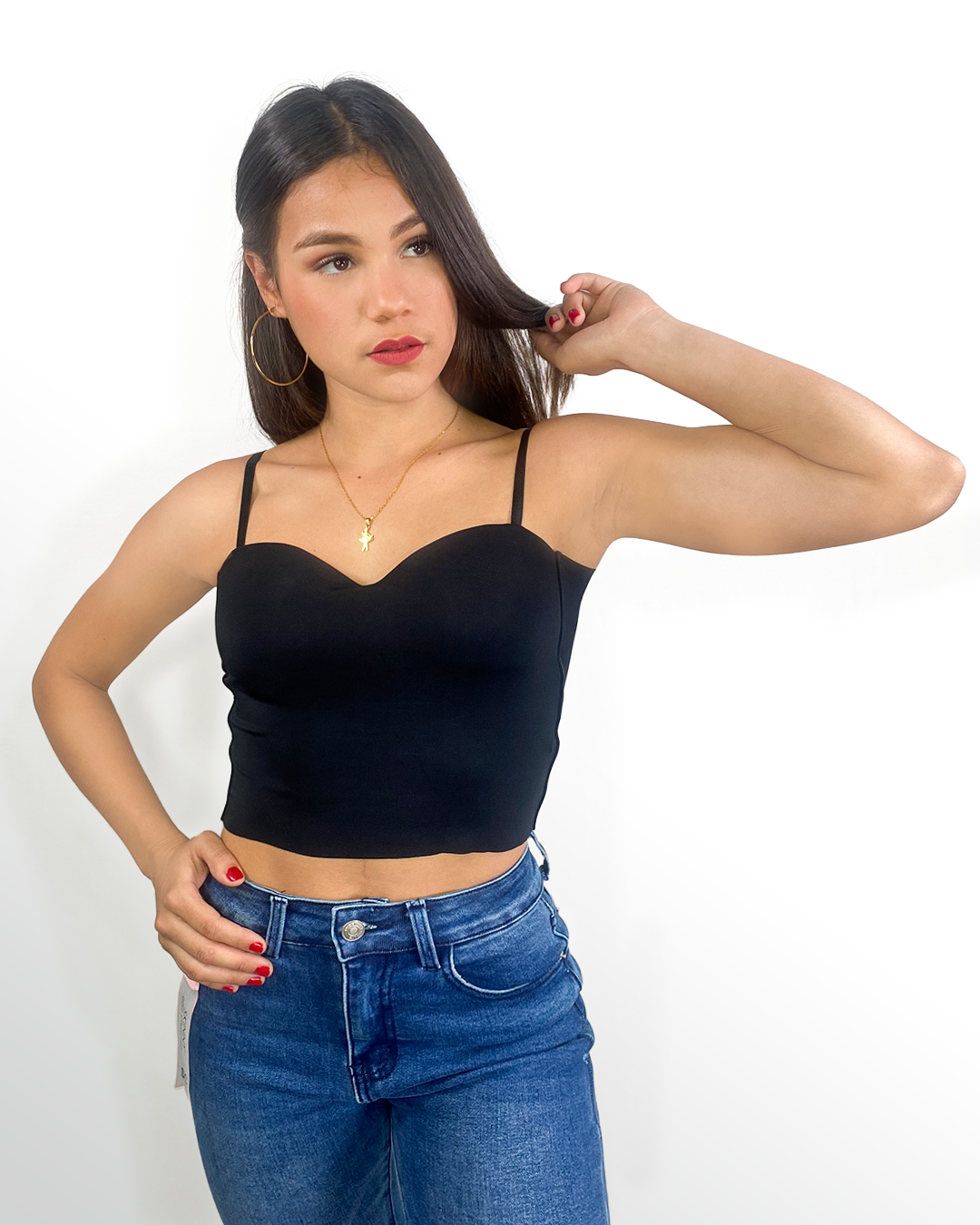 Crop tops con descote