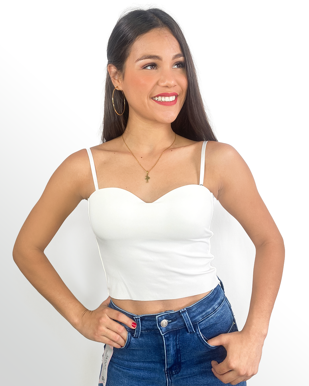 Crop tops con descote