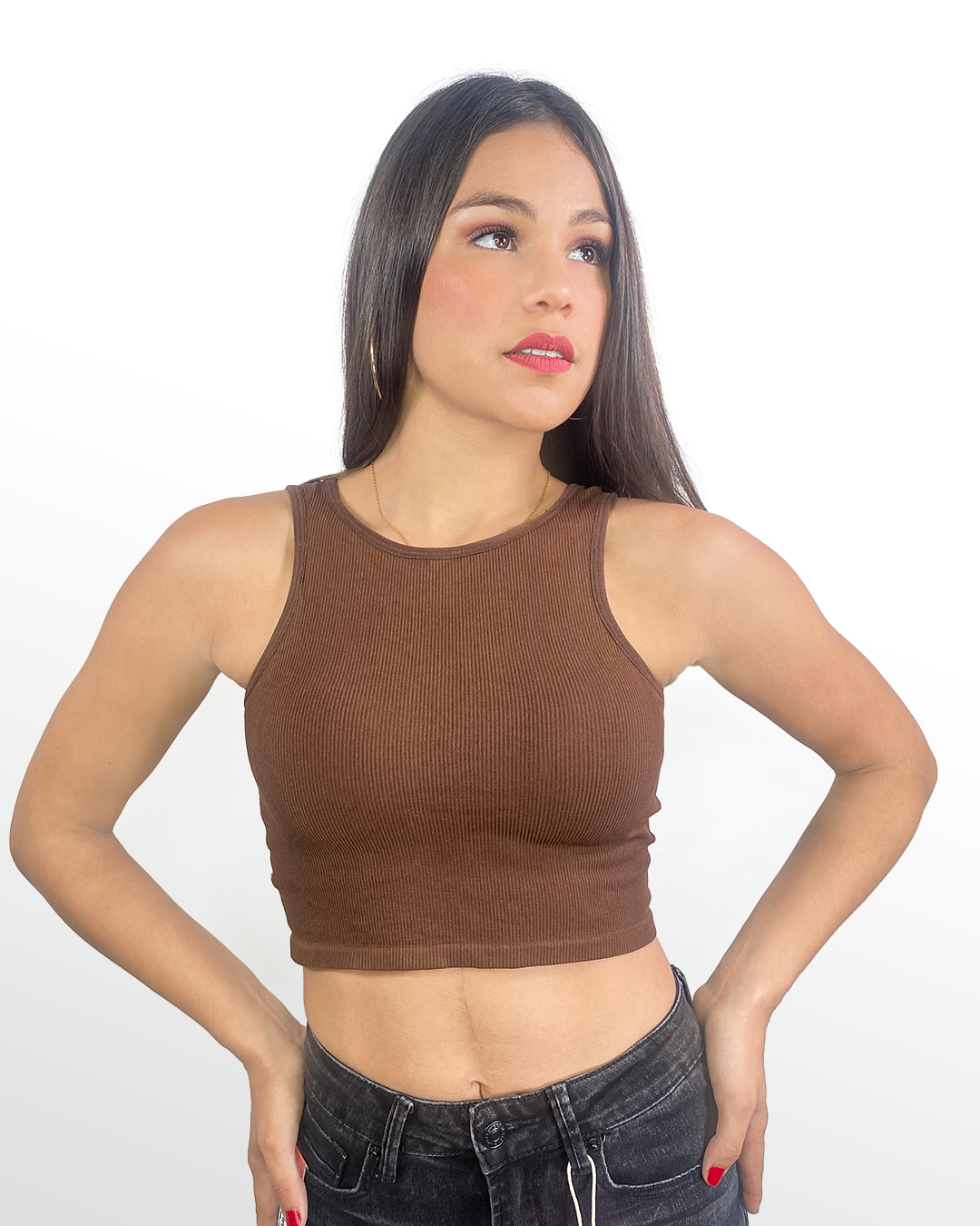 Crops tops con descote