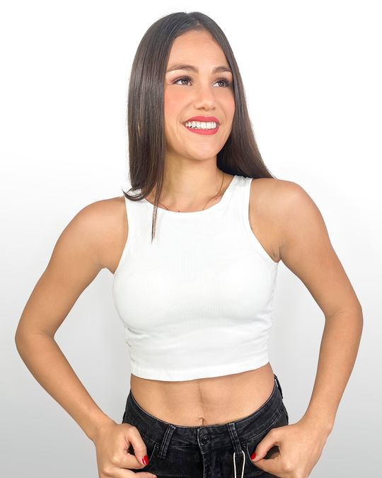 Crops tops con descote