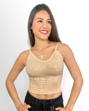 Crop tops with glitter