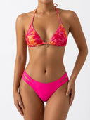 Set de 2 piezas traje de baño con estampado