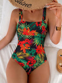 Traje de baño de una pieza estampado
