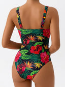 Traje de baño de una pieza estampado