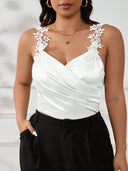 Blusa de tirantes con flores