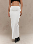 Falda larga unicolor