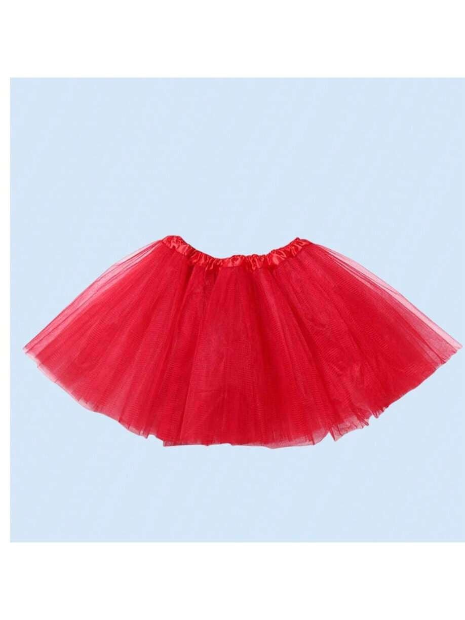 Falda unicolor con tutu