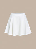 Falda short de vestir unicolor