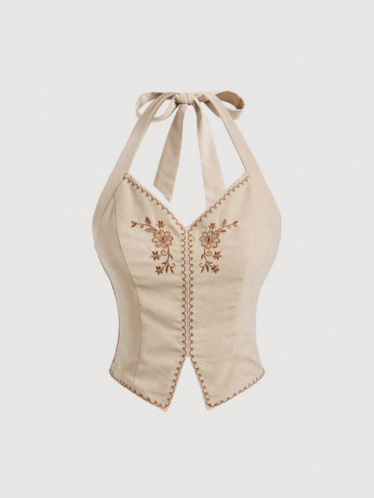 Tops con tirantes en el cuello