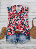 Blusa con estampado floreado