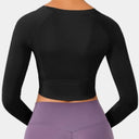 Sueter manga larga unicolor deportivo