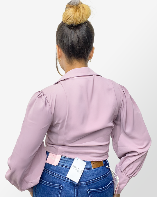 Camisa manga bombacha