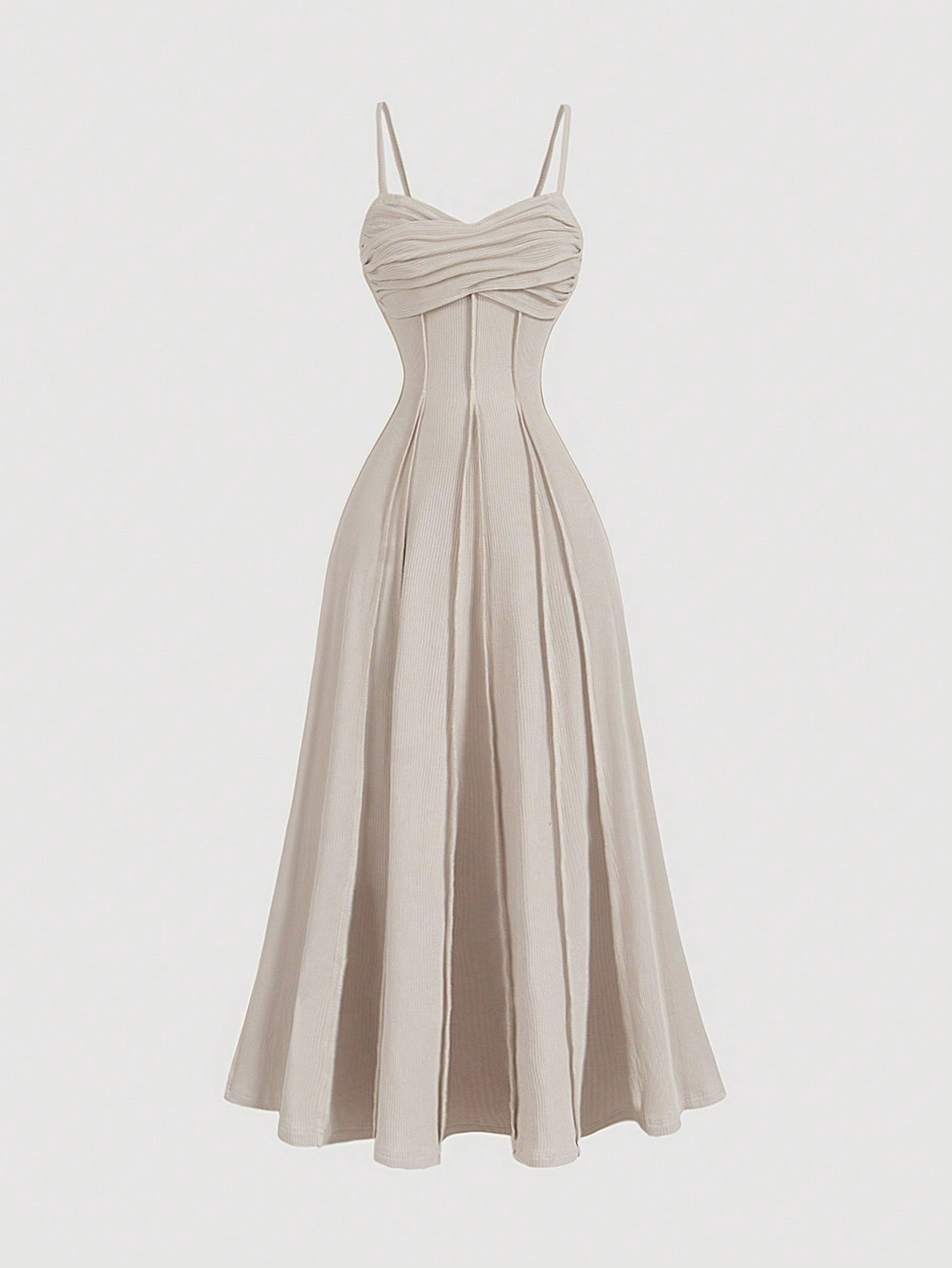 Vestido con diseño patwork de punto, unicolor con detalle de nudo delantero