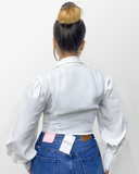 Camisa manga bombacha