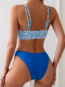 Bikini Floral Azul
