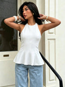 Blusa halter elegante