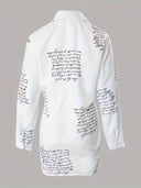 Camisa manga larga estampada de letra