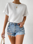 Camisa Tipo Blusa Manga Corta