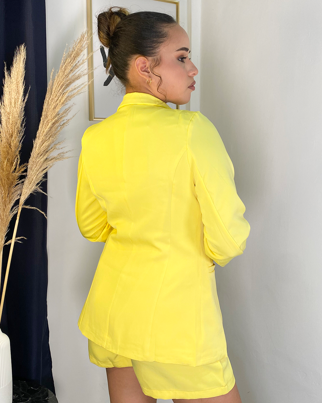 Set de 3 piezas blazer, shorts y tops