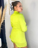 Set de 3 piezas blazer, shorts y tops