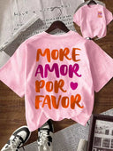 Franela con diseño grafico grande en la parte trasera