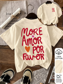Camiseta con diseño grafico grande en la parte trasera