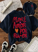 Camiseta con diseño grafico grande en la parte trasera