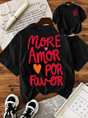 Camiseta con diseño grafico grande en la parte trasera