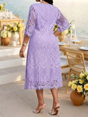 Vestido de encaje curvy