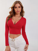 Sueter manga larga acanalado