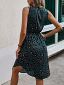 Vestido holgado estampado animal print