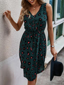 Vestido holgado estampado animal print