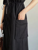 Vestido largo de tirantes con bolsillos
