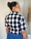 Camisa de cuadros corta