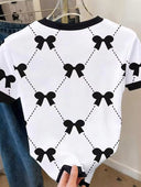 Franela estampado de lazos