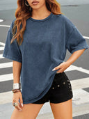 Franela unicolor oversize