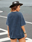 Franela unicolor oversize