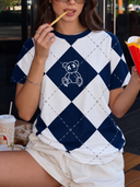 Franela estampado de cuadros grandes