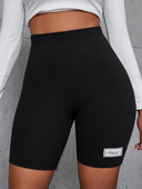 Conjunto de dos piezas de short y franela oversize unicolor